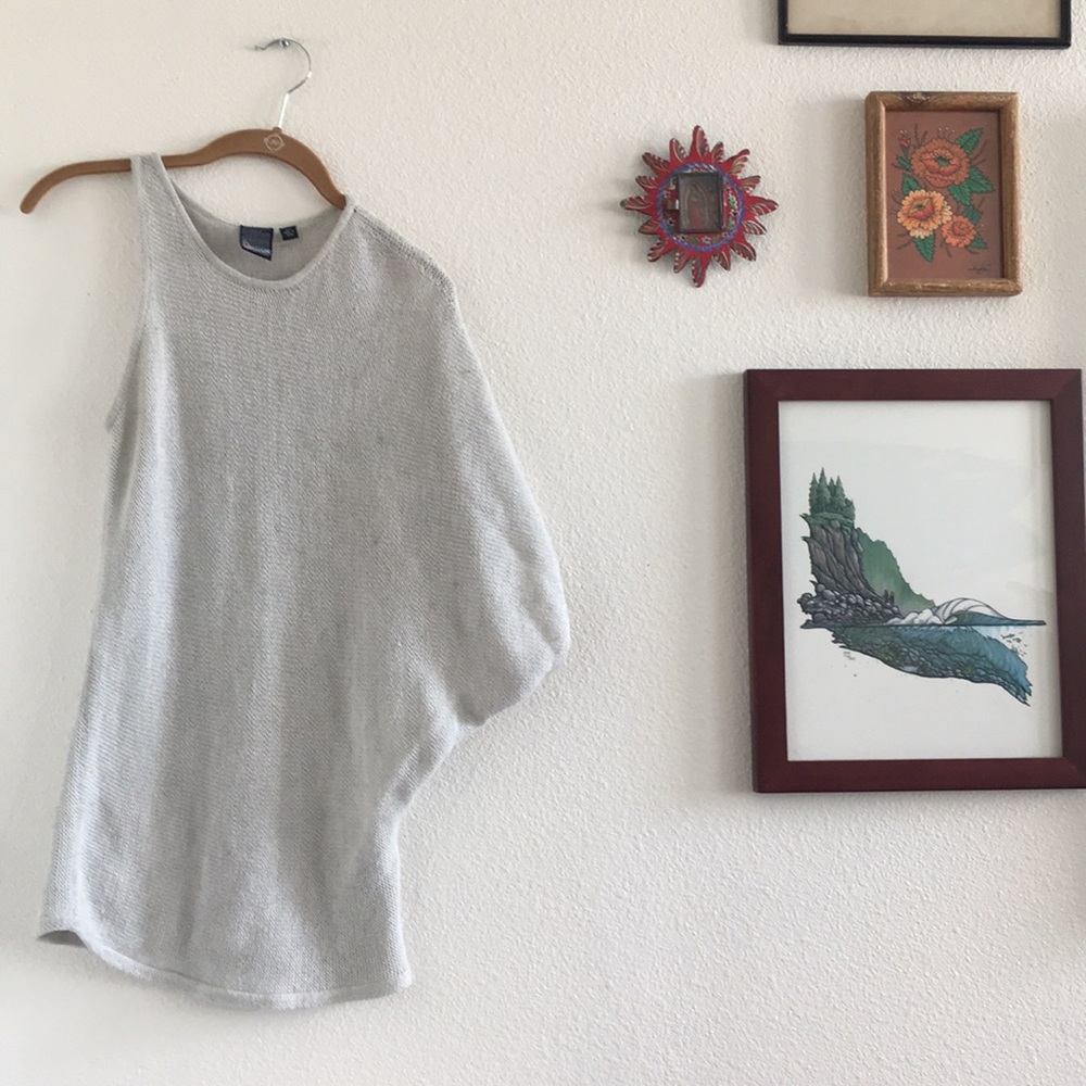 Volcom Grey Asymmetrical Knit Sz XS